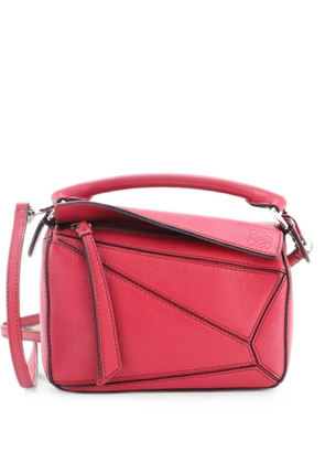 Loewe Pre-Owned Puzzle Bag Leather Mini crossbody bag - Red