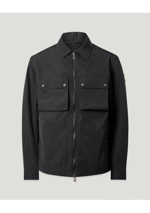 Belstaff Men's Tourer Overshirt Alpha Nylon Black Size 2xl