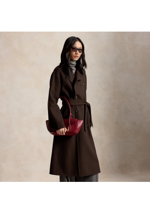 Double-Breasted Cashmere Trench Coat