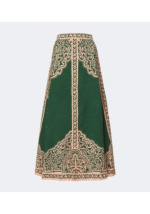 Johanna Ortiz Printed maxi skirt