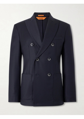 Barena - Doria Double-Breasted Wool-Blend Blazer - Men - Blue - IT 46