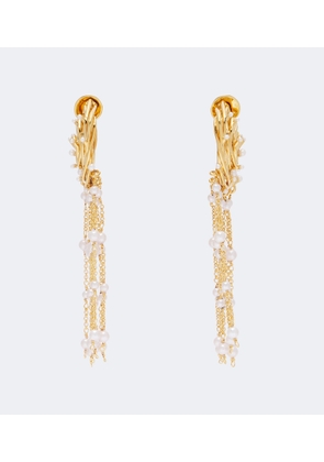 Oscar de la Renta Nest embellished drop earrings