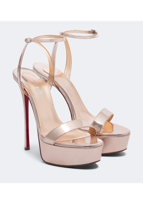 Christian Louboutin Loubi Queen Alta leather platform sandals