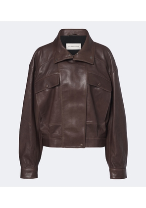 Nour Hammour Quincy leather blouson jacket