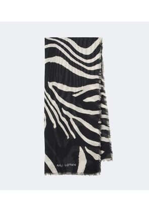 Nili Lotan Zebra-print scarf