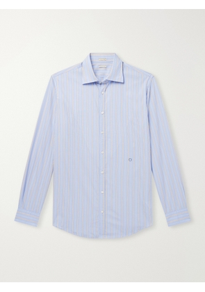 Massimo Alba - Genova Striped Cotton-Poplin Shirt - Men - Blue - S