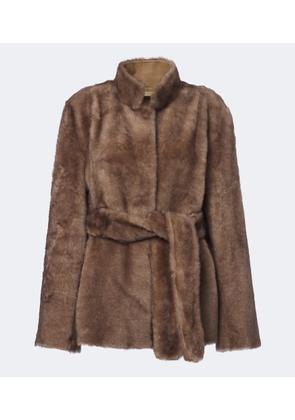 Nour Hammour Elsa shearling jacket