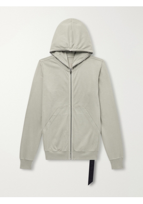 DRKSHDW By Rick Owens - Gimp Cotton-Jersey Zip-Up Hoodie - Men - Green - XS