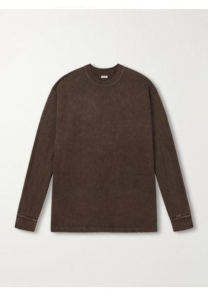 A.PRESSE - Cotton-Jersey T-Shirt - Men - Brown - 1
