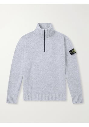 Stone Island - Wool-Blend Half-Zip Sweater - Men - Gray - S