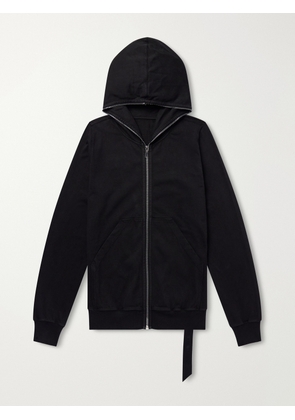DRKSHDW By Rick Owens - Gimp Cotton-Jersey Zip-Up Hoodie - Men - Black - XS
