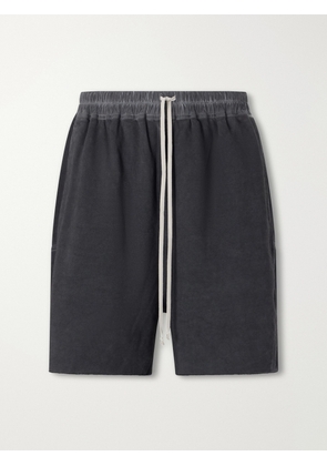 DRKSHDW By Rick Owens - Straight-Leg Cotton-Jersey Drawstring Shorts - Men - Black - XS