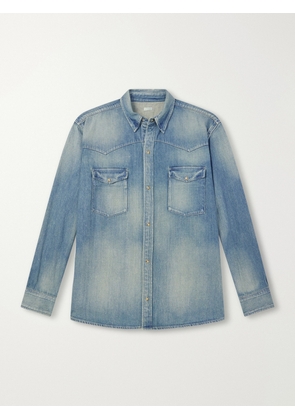 A.PRESSE - Vintage Western Denim Shirt - Men - Blue - 1
