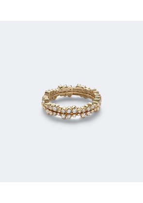 Suzanne Kalan Ivy 18kt gold tech ring jackets with diamonds