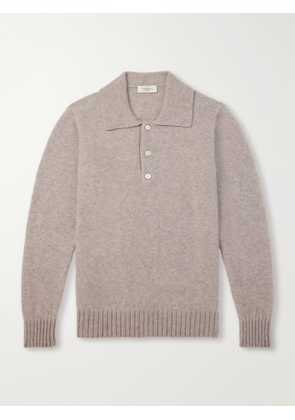 PIACENZA 1733 - Cashmere and Silk-Blend Polo Sweater - Men - Neutrals - IT 48