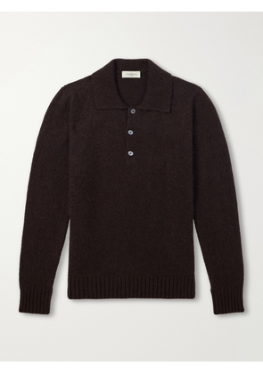 PIACENZA 1733 - Cashmere and Silk-Blend Polo Sweater - Men - Brown - IT 48