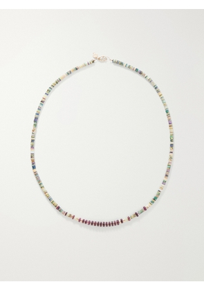 Peyote Bird - Cadiz 14-Karat Gold Multi-Stone Beaded Necklace - Men - Multi