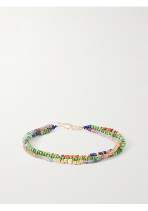 Peyote Bird - Marrakesh 14-Karat Gold Multi-Stone Beaded Bracelet - Men - Multi