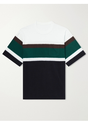 Sacai - Chusen-Dyed Cotton-Jersey T-Shirt - Men - Green - 1