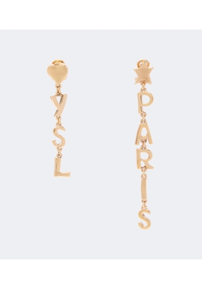 Saint Laurent YSL Paris drop earrings
