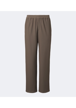 Giorgio Armani Waffle-knit straight pants