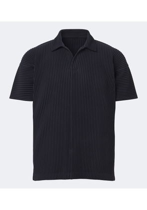 Homme Plisse Issey Miyake Basics pleated polo shirt