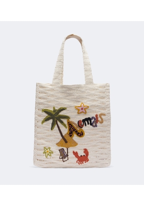 Alemais Island Cove Large crochet tote bag