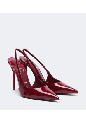 Christian Louboutin Miss Z patent leather slingback pumps