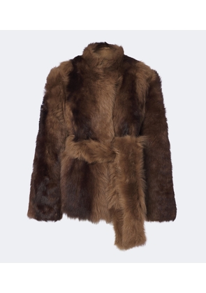 Nour Hammour Elsa shearling jacket