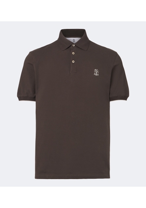 Brunello Cucinelli Logo cotton pique polo shirt