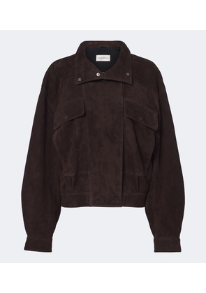 Nour Hammour Suede blouson jacket