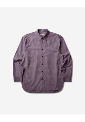 Men s Loose Cotton Shirt Purple
