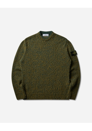 Men s Speckled Wool Nylon Sweater Dark Green