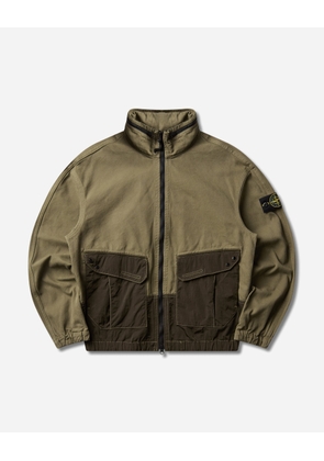 Men s Organic Panama Cotton + Nylon Overshirt Military Green