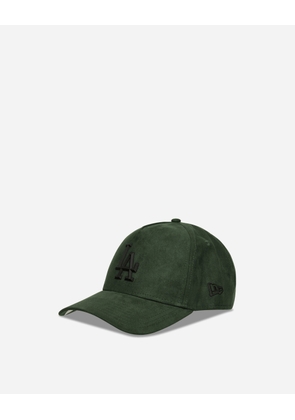 LA Dodgers Faux Suede 9FORTY E-Frame Cap Dark Green