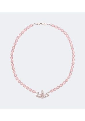 Vivienne Westwood Messaline crystal-embellished choker