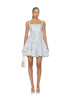 Agua by Agua Bendita Lima Navegante Dress in Blue. Size L. Also in M, S, XL, XS.