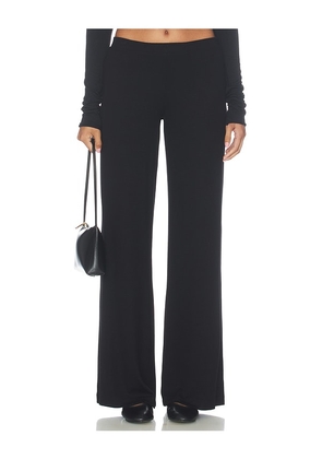 Eterne Butter Rib Easy Lounge Pant in Black. Size L. Also in M, S, XS.