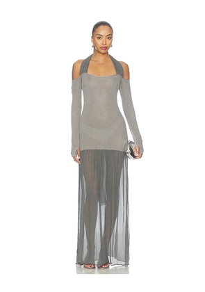 Aya Muse Luxa Dress in Grey. Size L. Also in M, S, XS.