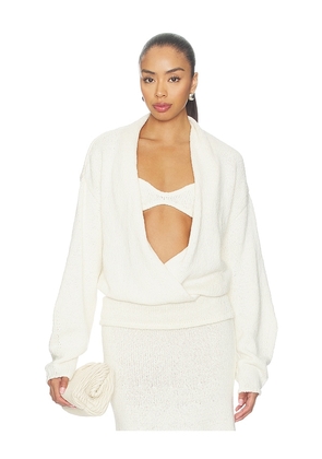 Aya Muse Kena Top in White. Size L. Also in M, S, XS.