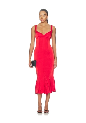 GUIZIO Amelie Bra Dress in Red. Size L. Also in M, S, XS, XXS.