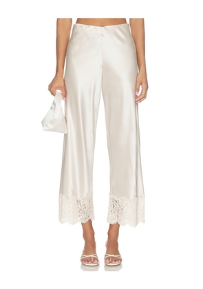 CAMI NYC Bristol Lace Pant in Neutral. Size L. Also in XS, S, M, XL.