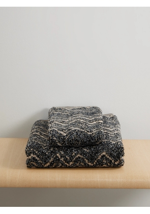 MISSONI HOME - Azul Set Of Two Striped Cotton-terry Towels - Brown - One size