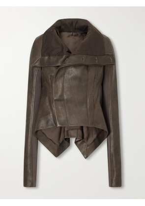 Rick Owens - Naska Leather Biker Jacket - Black - IT38,IT40,IT42,IT44,IT46