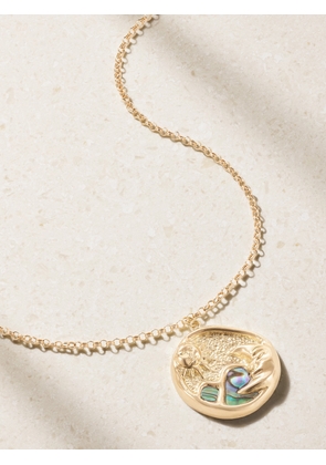 L’Atelier Nawbar - Eternal Sunrise 18-karat Gold And Abalone Necklace - One size