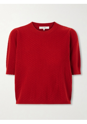 FRAME - The Gathered Honeycomb Cashmere Sweater - x small,small,medium,large,x large