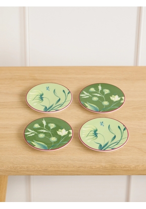 GINORI 1735 - Florenza Set Of Four Porcelain Coasters - Green - One size