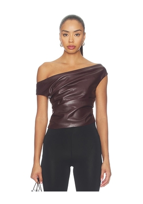 LAMARQUE Ines Top in Wine. Size L. Also in S, XXS, XS, M.