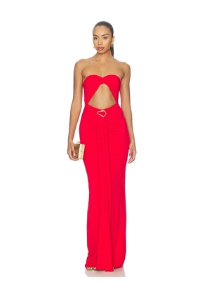Lovers and Friends Farrah Gown in Red. Size L. Also in XXS, XS, S, M, XL.