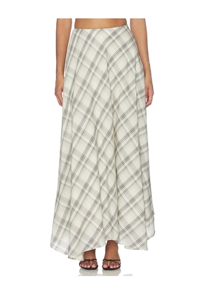 Lovers and Friends Blake Maxi Skirt in Ivory. Size L. Also in XXS, XS, S, M, XL.